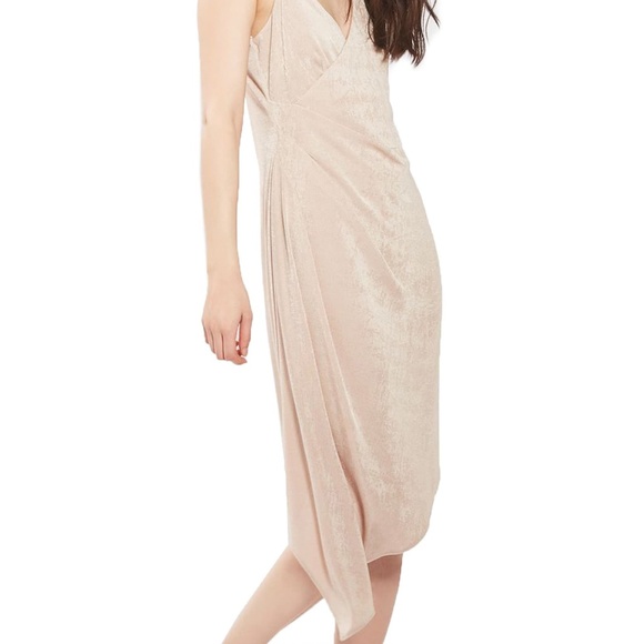 Asymmetrical Slinky Midi Dress - Picture 4 of 8